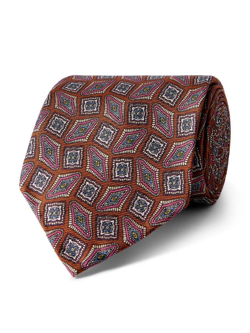De Petrillo - 8cm Printed Silk-Twill Tie - Men - Red von De Petrillo
