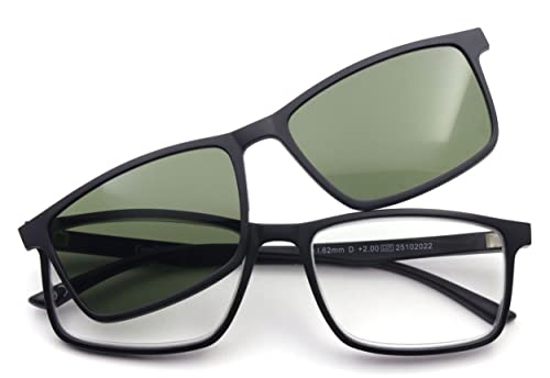 De Tomaso Unisex 527 Lesebrille, Schwarz-grüne Gläser, M De Tomaso Unisex 527 Lesebrille, Schwarz-grüne Gläser, M von De Tomaso