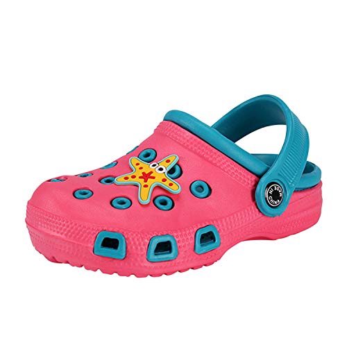 De feuilles Kinder Clog Pantoletten Crocband Schuhe Sandale Badeschuhe rutschfeste Latschen Slippers mit Cartoon Raupe Sommer Strandschuhe Schmetterling Clogs Pantoletten von De feuilles