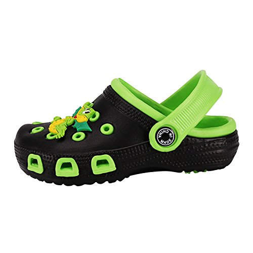 De feuilles Kinder Clog Pantoletten Crocband Schuhe Sandale Badeschuhe rutschfeste Latschen Slippers mit Cartoon Raupe Sommer Strandschuhe Schmetterling Clogs Pantoletten von De feuilles