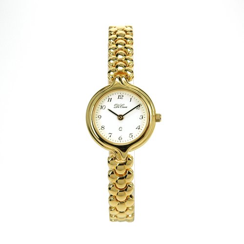 DeCave 006314109 - Damen Schmuckbanduhr - Messing Gold platiert 23 mm - Ronda 762 - Gesamtlänge ca. 18 cm von DeCave