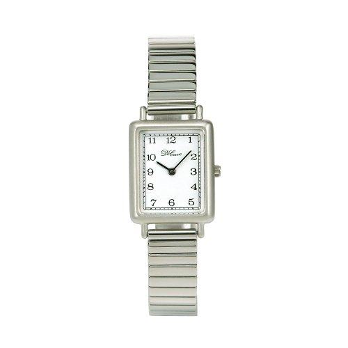 DeCave 006684354 - Damenuhr - Messing matt - 20x25 mm - Fleixbles Messingband - Schweizer Quarzwerk Ronda 762 von DeCave