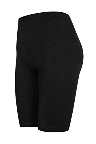 DeDavide 2 Stück Damen Radlerhose, Schwarz, L von DeDavide