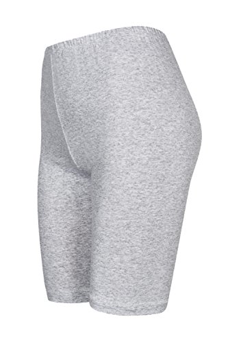 DeDavide 2 Stück Damen Radlerhose, Hellgrau, M von DeDavide