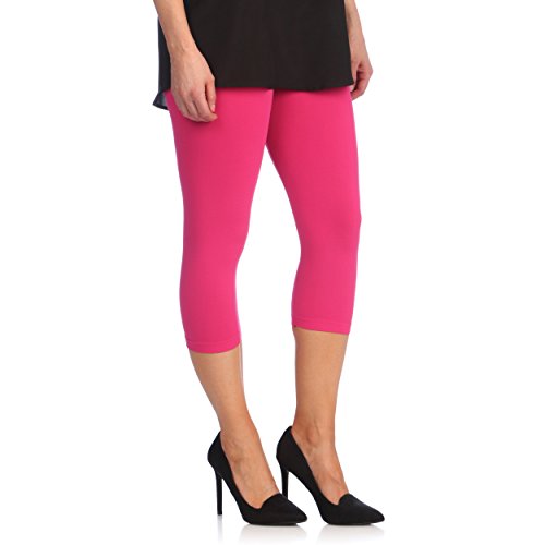 DeDavide Capri Damenleggings, Pink, XXL von DeDavide