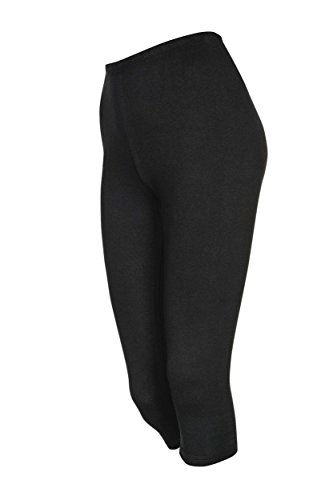 DeDavide Capri Damenleggings, Schwarz, M von DeDavide