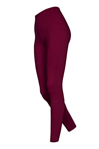 DeDavide Damen 7/8 Leggings, Bordeaux, L von DeDavide