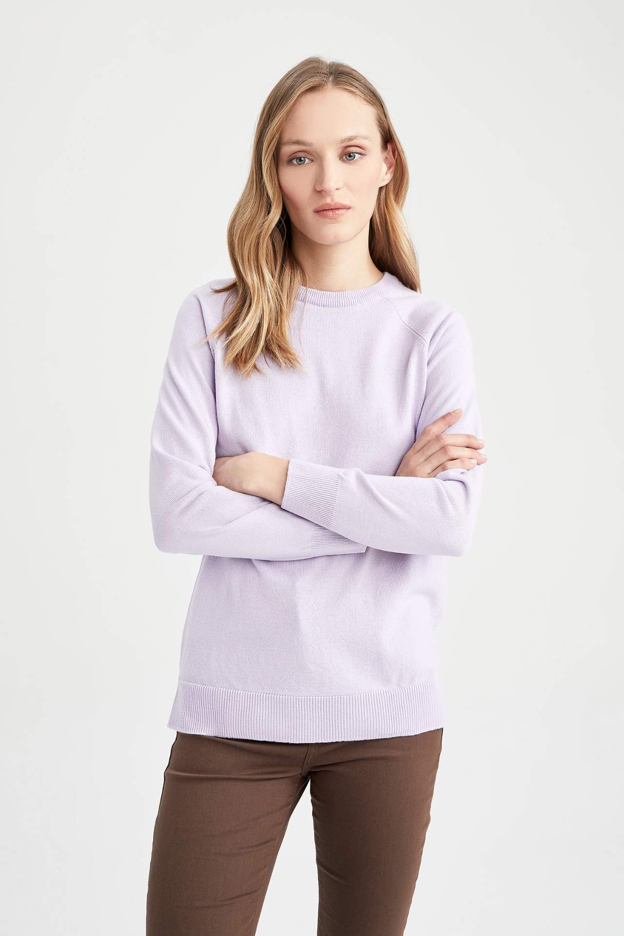 Damen Regular Fit Pullover von DeFacto