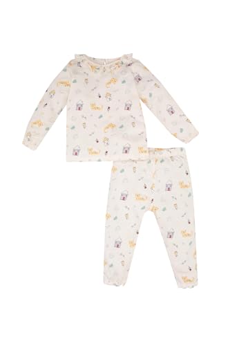 DeFacto Baby - Mädchen C0661a5 Pajama Set, Ecru, 6-9 Monate EU von DeFacto