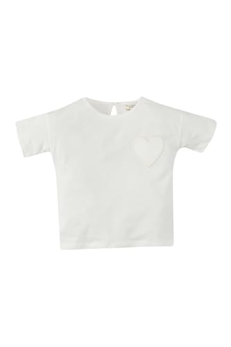 DeFacto Baby Mädchen T-Shirt unverzichtbare Neugeborenen Baby Essentials - niedliches Baby T-Shirt für Mädchen hochwertiges Babyshirt Designs von DeFacto