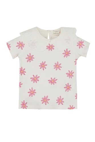 DeFacto Baby Mädchen T-Shirt unverzichtbare Neugeborenen Baby Essentials - niedliches Baby T-Shirt für Mädchen hochwertiges Babyshirt Designs von DeFacto