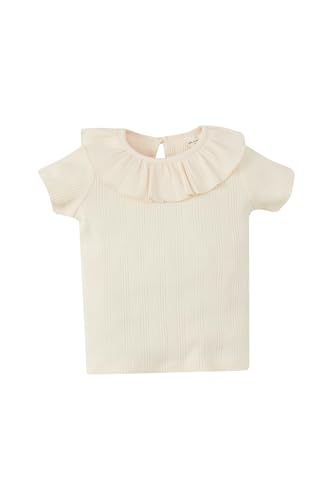 DeFacto Baby Mädchen T-Shirt unverzichtbare Neugeborenen Baby Essentials - niedliches Baby T-Shirt für Mädchen hochwertiges Babyshirt Designs von DeFacto