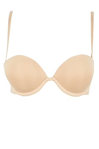 DeFacto Bralette Spitze für Damen - Damen BH Weich und Atmungsaktiv Bra BEIGE,75/B von DeFacto