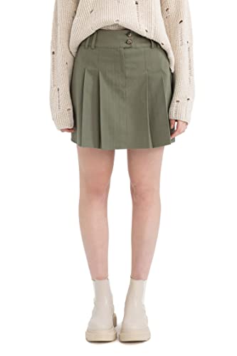 DeFacto Damen A0009AX Skirt, LT.Khaki, 38 von DeFacto