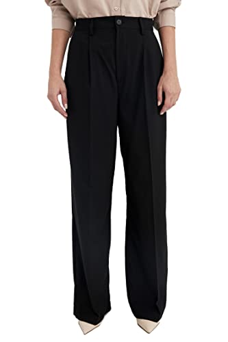 DeFacto Damen A1919AX Casual Pants, Black, 42 von DeFacto