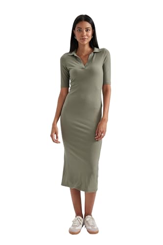 DeFacto Damen A2096AX Dress, LT.Khaki, 3XL von DeFacto