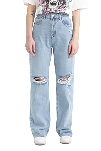 DeFacto Damen A3480AX Jeans, LT.Blue, 44 DeFacto Damen A3480AX Jeans, LT.Blue, 44 von DeFacto