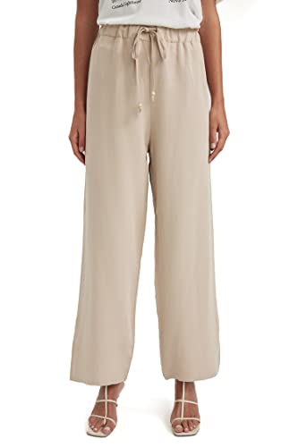 DeFacto Damen A4202AX Casual Pants, BEIGE, 36 von DeFacto