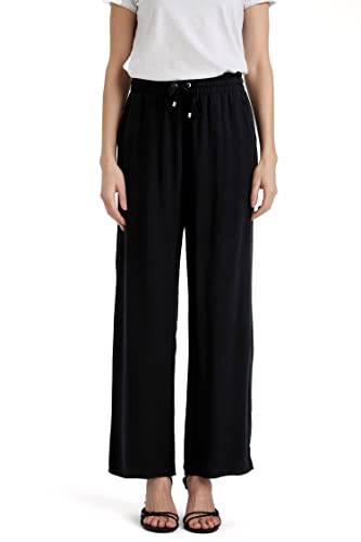 DeFacto Damen J8738az Casual Pants, Schwarz, 40 EU von DeFacto