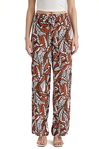 DeFacto Damen J8739az Casual Pants, Orange, 44 EU von DeFacto