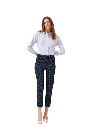 DeFacto Damen J8741az Casual Pants, Navy, 42 EU von DeFacto