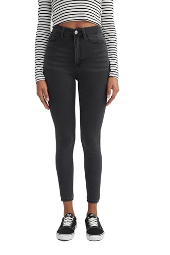 DeFacto Damen Jean - Stilvolle Hosen modische Jeggings und Bequeme Jeanshose für Frauen Jeans und Hose für Damen von DeFacto