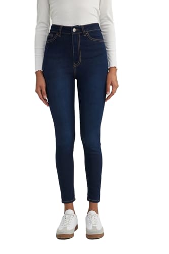 DeFacto Damen Jean - Stilvolle Hosen modische Jeggings und Bequeme Jeanshose für Frauen Jeans und Hose für Damen von DeFacto