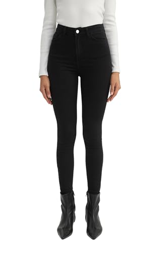 DeFacto Damen Jean - Stilvolle Hosen modische Jeggings und Bequeme Jeanshose für Frauen Jeans und Hose für Damen von DeFacto