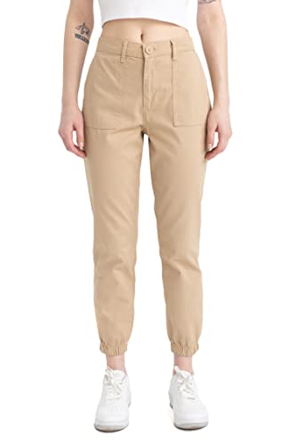 DeFacto Damen L3056AZ Casual Pants, T.White, 36 von DeFacto