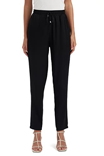 DeFacto Damen L3164az Casual Pants, Schwarz, 40 EU von DeFacto