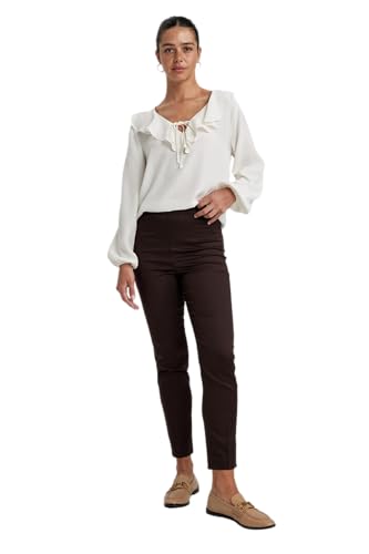 DeFacto Damen Lose Gerade Geschnitten Palazzo Hose Hohe Taille Hose mit Taschen Valentina-Cigarette DeFacto Damen Lose Gerade Geschnitten Palazzo Hose Hohe Taille Hose mit Taschen Valentina-Cigarette von DeFacto