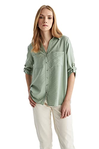 DeFacto Damen M9407AZ Shirt, Mint, XL von DeFacto