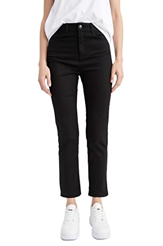 DeFacto Damen R6751AZ Casual Pants, Black, 44 von DeFacto