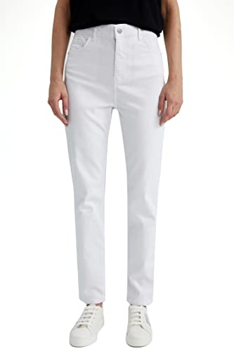 DeFacto Damen R6751AZ Casual Pants, White (000), 38 von DeFacto