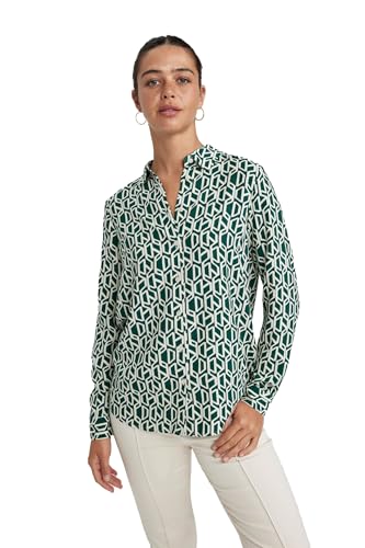 DeFacto Damen Shirt - Langarm Longshirt - Bequeme Tops für Damen -Lässiges Langarmshirt Regular Fit Shirt Neck von DeFacto