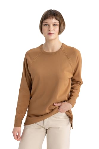 DeFacto Damen Strickmode - Stilvolle Strickpullover Blusen & Tuniken für Damen - Auswahl an Pullover - Feinstrickpullover Strickjacken und Pulli von DeFacto