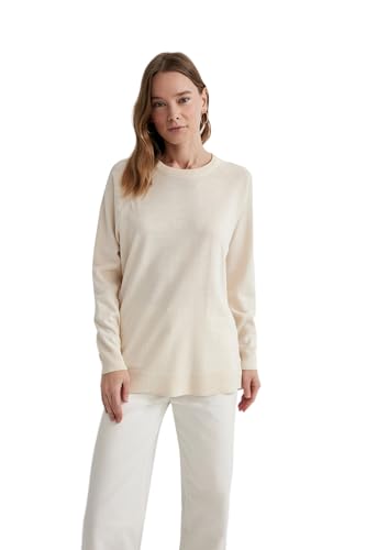 DeFacto Damen Strickmode - Stilvolle Strickpullover Blusen & Tuniken für Damen - Auswahl an Pullover - Feinstrickpullover Strickjacken und Pulli von DeFacto