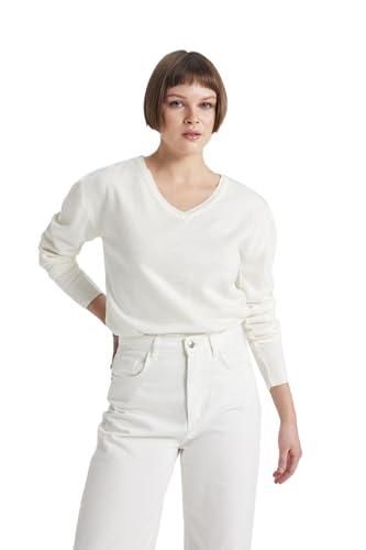 DeFacto Damen Strickmode - Stilvolle Strickpullover Blusen & Tuniken für Damen - Auswahl an Pullover - Feinstrickpullover Strickjacken und Pulli von DeFacto