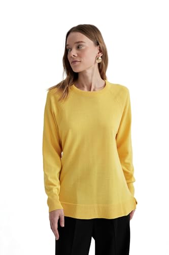 DeFacto Damen Strickmode - Stilvolle Strickpullover Blusen & Tuniken für Damen - Auswahl an Pullover - Feinstrickpullover Strickjacken und Pulli von DeFacto