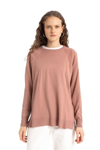 DeFacto Damen Strickmode - Stilvolle Strickpullover Blusen & Tuniken für Damen - Auswahl an Pullover - Feinstrickpullover Strickjacken und Pulli von DeFacto