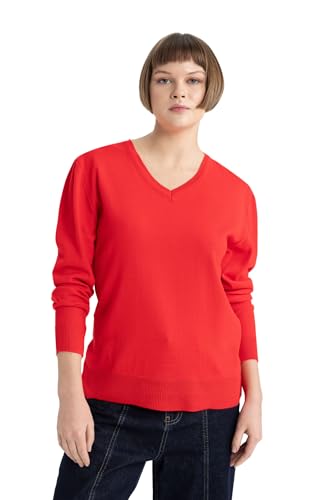 DeFacto Damen Strickmode - Stilvolle Strickpullover Blusen & Tuniken für Damen - Auswahl an Pullover - Feinstrickpullover Strickjacken und Pulli von DeFacto