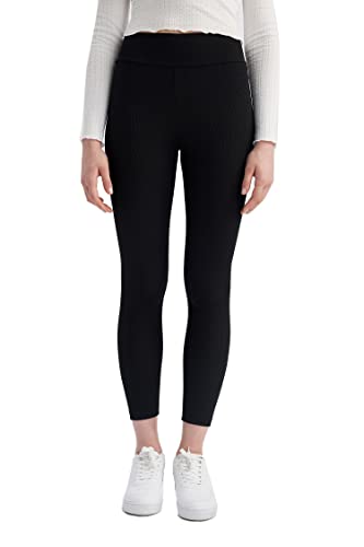 DeFacto Damen V4172az Leggings, Schwarz, S EU von DeFacto