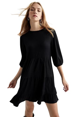 DeFacto Damen V6801az Dress, Schwarz, M EU von DeFacto