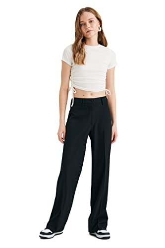 DeFacto Damen X4236az Casual Pants, Schwarz, 34 EU von DeFacto