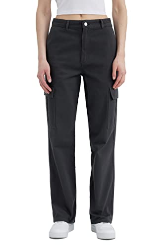 DeFacto Damen Y8331az Casual Pants, Anthra, 32 EU von DeFacto