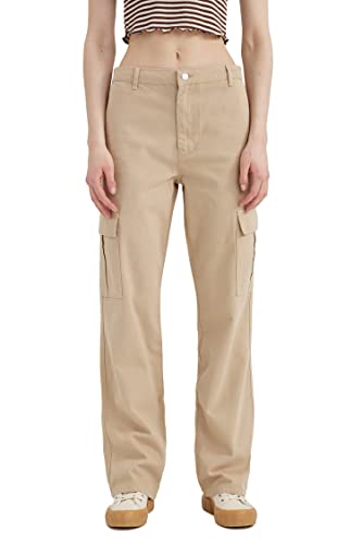 DeFacto Damen Y8331az Casual Pants, Sand, 32 EU von DeFacto