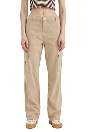 DeFacto Damen Y8331az Casual Pants, Sand, 38 EU DeFacto Damen Y8331az Casual Pants, Sand, 38 EU von DeFacto