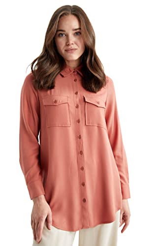 DeFacto Damen Z1300AZ Tunic Shirt, Tile, XXL von DeFacto