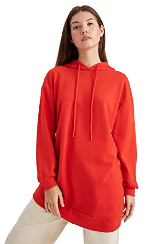 DeFacto Damen Z2072az Tunic Shirt, Rot, L EU von DeFacto