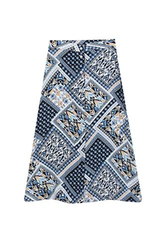 DeFacto Damen Z8265AZ Skirt, Blue, 40 von DeFacto